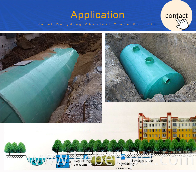 Stackable fiberglass FRP septic tanks used for sewage treatment